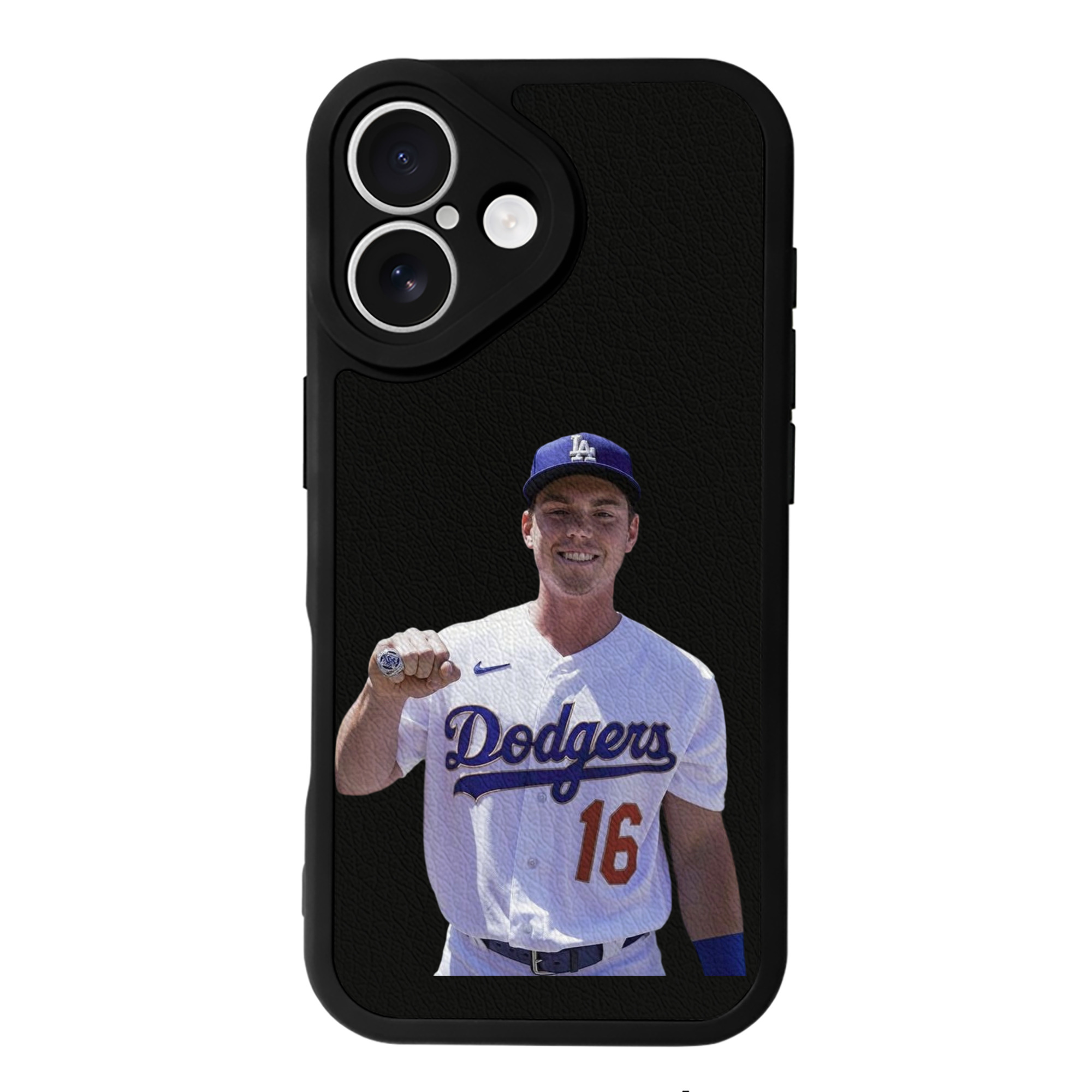  IPhone 16 Silicone Leather Case – UV Print, Lambskin Texture – Perfect Fit, Wireless Charging Compatible, Scratch Resistant, Precise Cutouts – Stylish Protection For IPhone 16